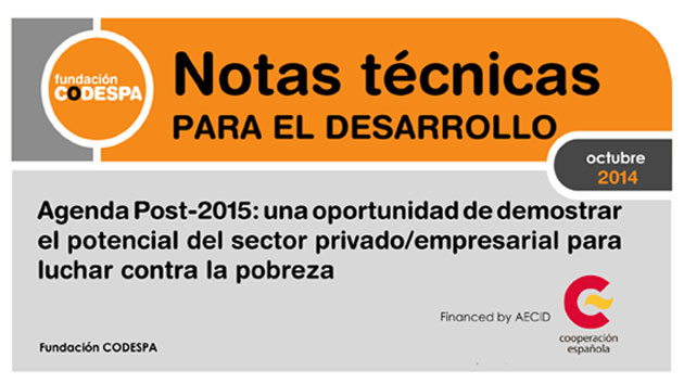 Agenda Post-2015: una oportunidad de demostrar el potencial del sector privado/empresarial para luchar contra la pobreza