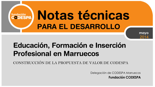 Educación, Formación e Inserción Profesional en Marruecos